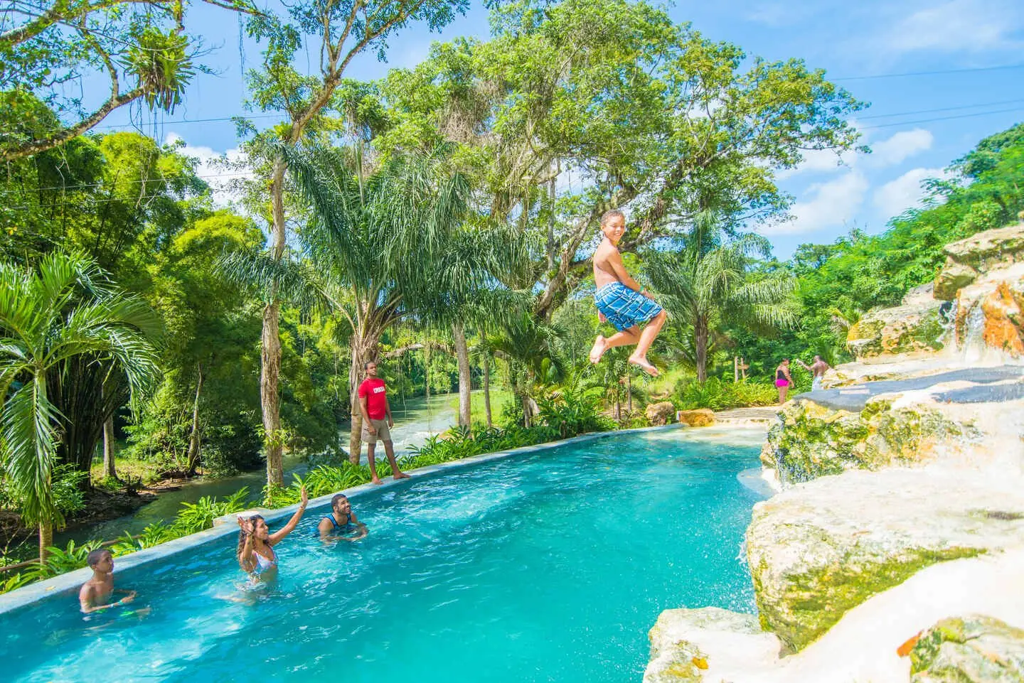Waterfall excursion in Jamaica